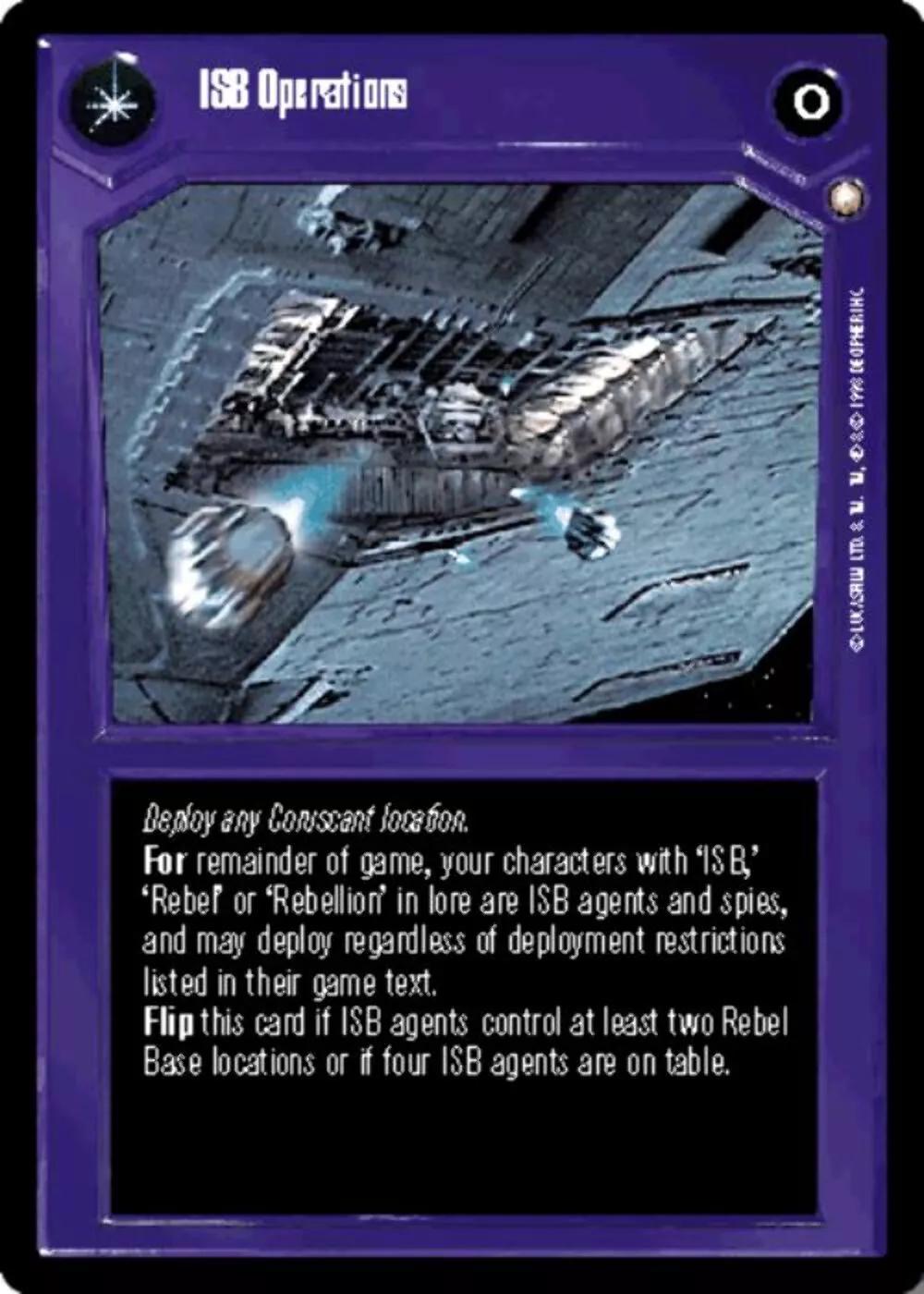 ISB Operations [Limited] Star Wars CCG Special Edition