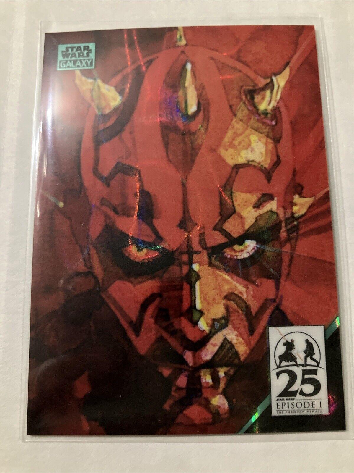 Darth Maul Galaxy 7 [Aqua Lava Refractor] #AM-6 Star Wars 2024 Topps Chrome Galaxy Art of Darth Maul