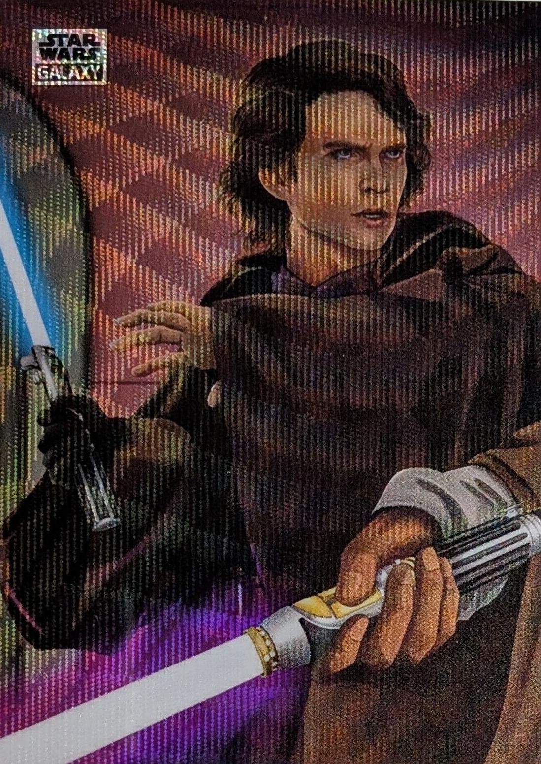 Anakin Skywalker Stops Mace Windu  [Wave Refractor] #PD-6 Star Wars 2024 Topps Chrome Galaxy Power of the Darkside