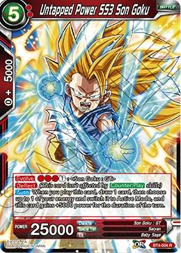 Untapped Power SS3 Son Goku [Shatterfoil Foil] BT4-004 Dragon Ball Super Dragon Brawl