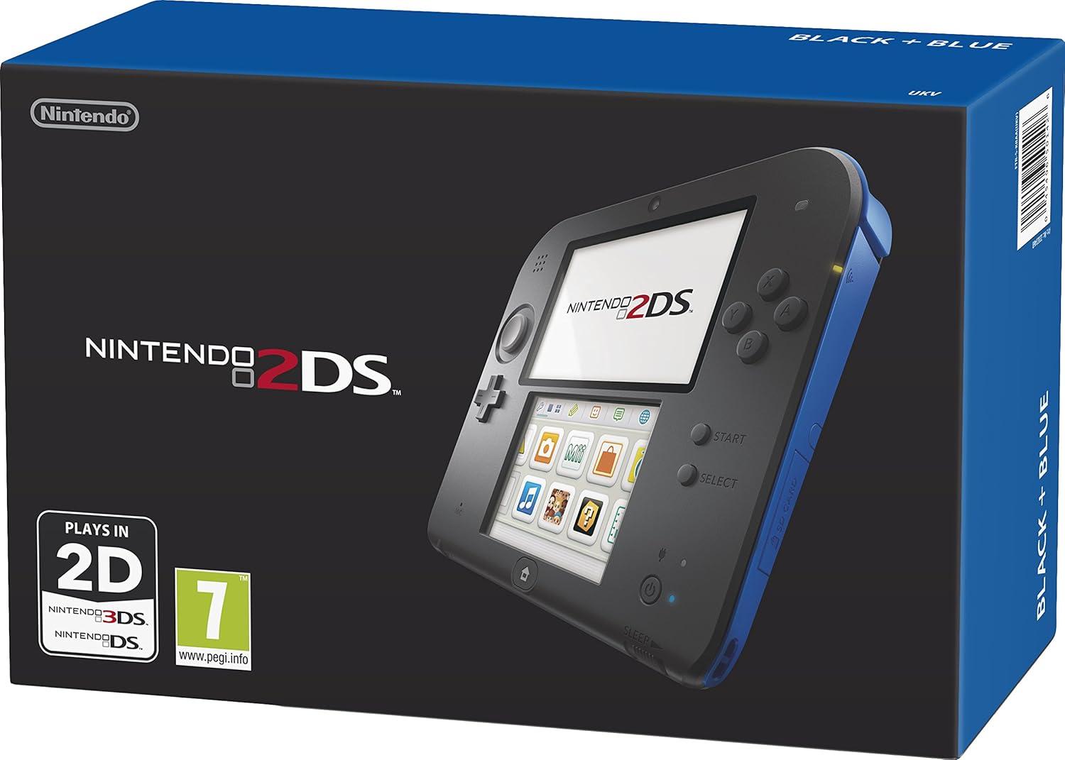 Nintendo 2DS Black + Blue PAL Nintendo 3DS