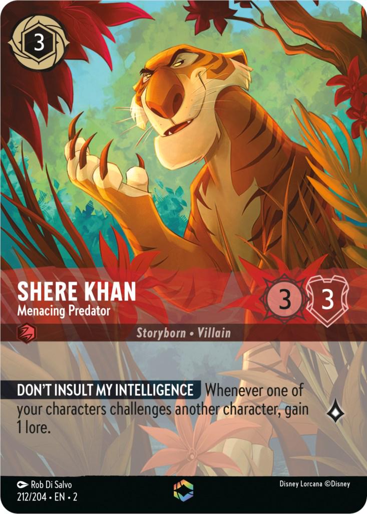 Shere Khan - Menacing Predator #212 Lorcana Rise of the Floodborn