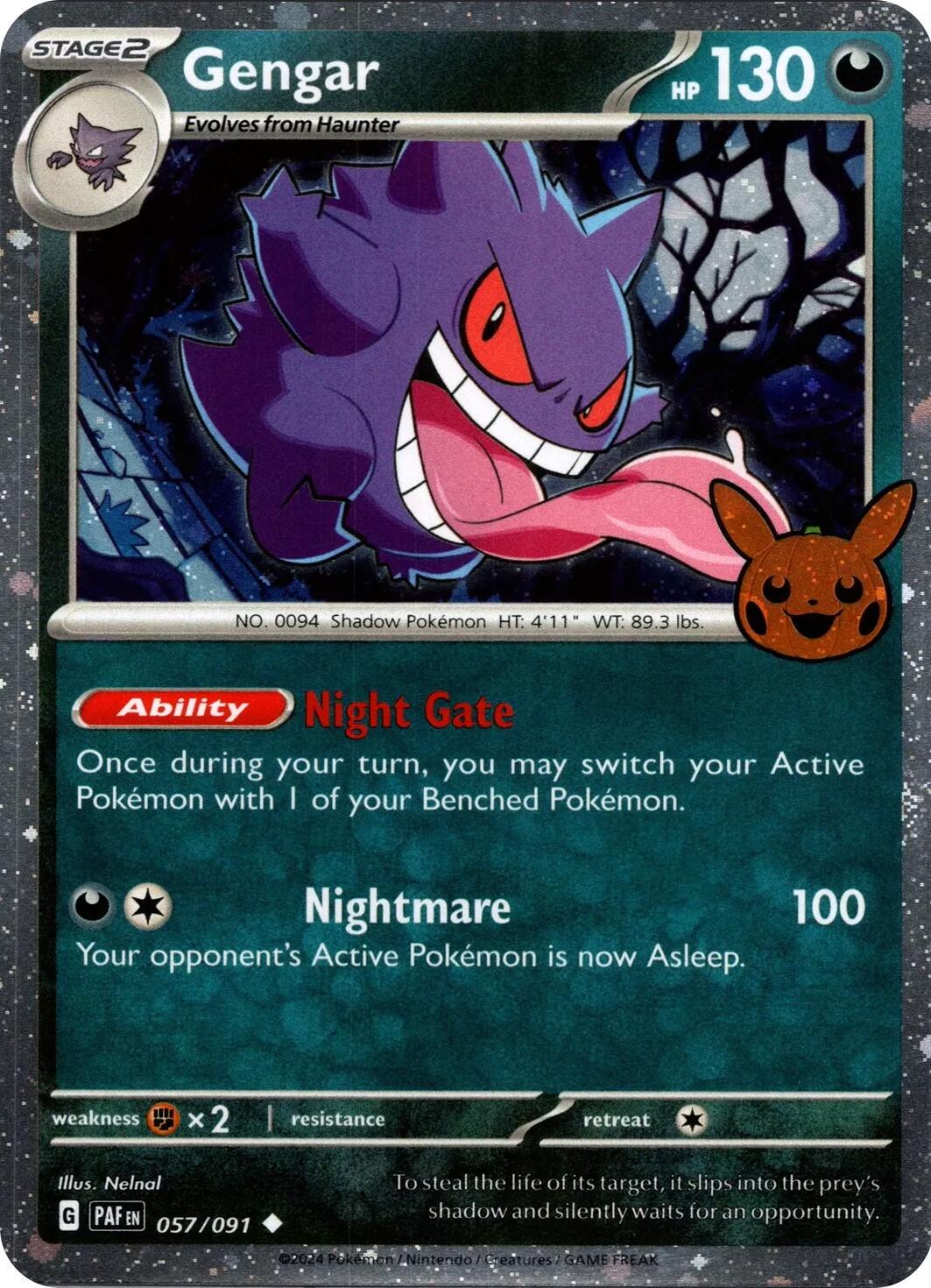 Gengar #57 Prices | Pokemon Trick or Trade 2024 | Pokemon Cards