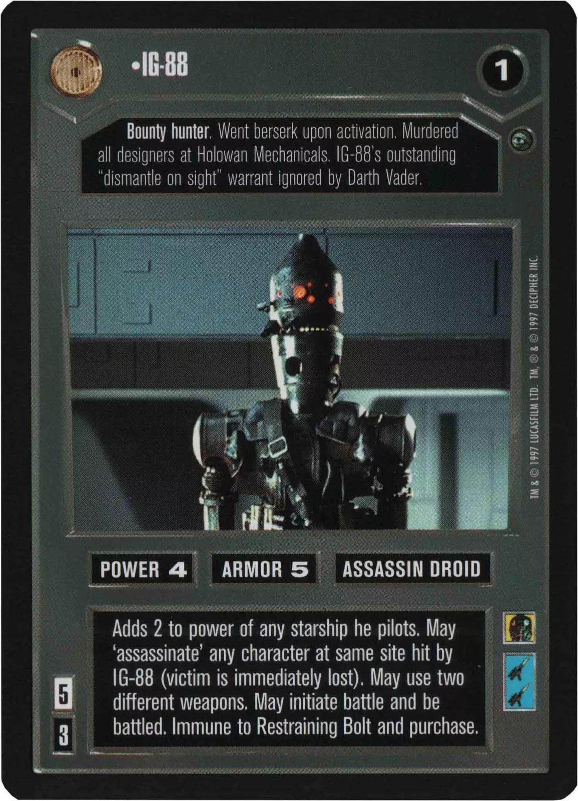 IG-88 [Limited] Star Wars CCG Dagobah