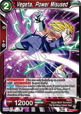 Vegeta, Power Misused [Foil] TB2-006 Dragon Ball Super World Martial Arts Tournament