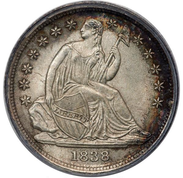 1838 Coins Seated Liberty Dime