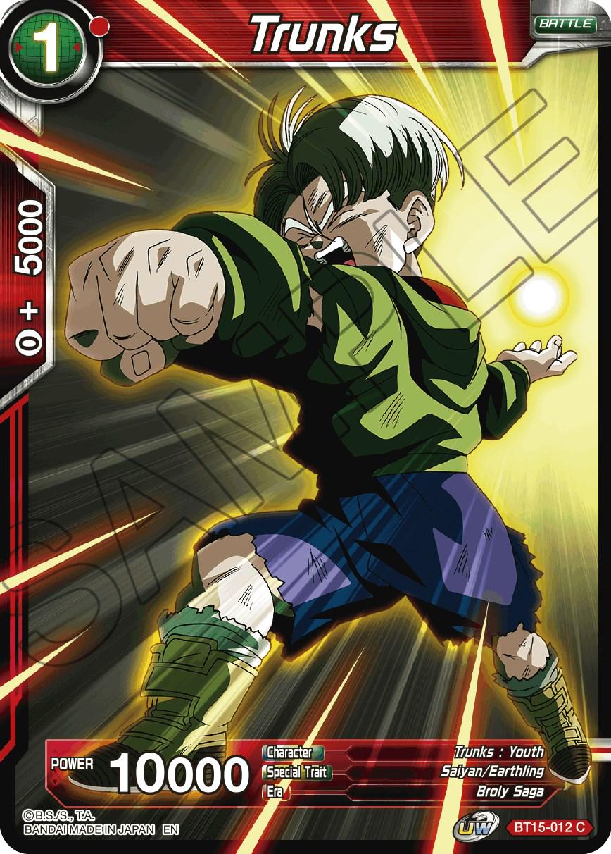 Trunks BT15-012 Dragon Ball Super Saiyan Showdown