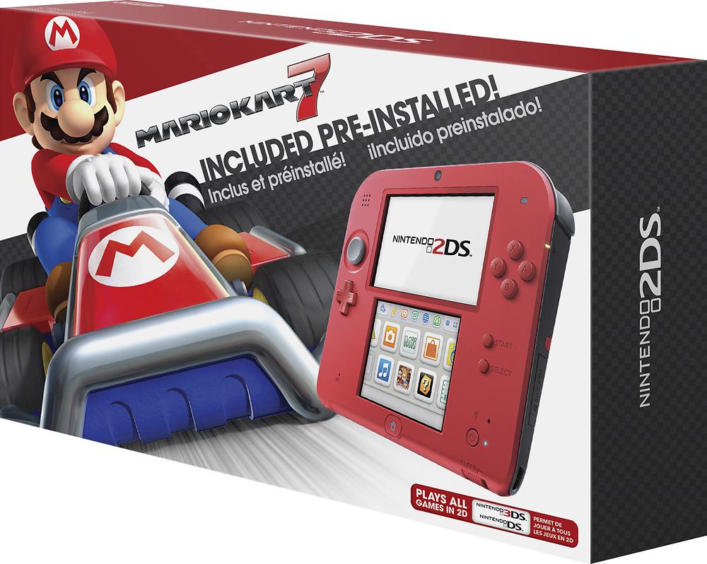 Nintendo 2DS Crimson Red 2 [Mario Kart 7 Pre-installed] Nintendo 3DS