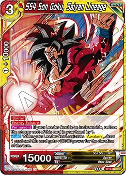 SS4 Son Goku, Saiyan Lineage BT9-094 Dragon Ball Super Universal Onslaught