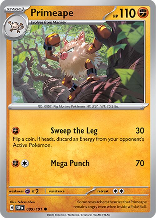 Primeape #99 Pokemon Surging Sparks