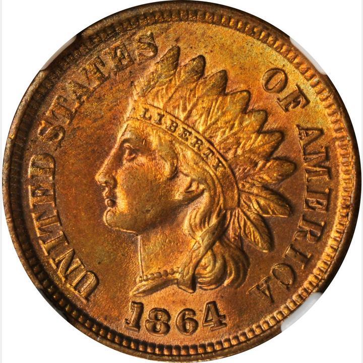 1864 [L FS-2302] Coins Indian Head Penny