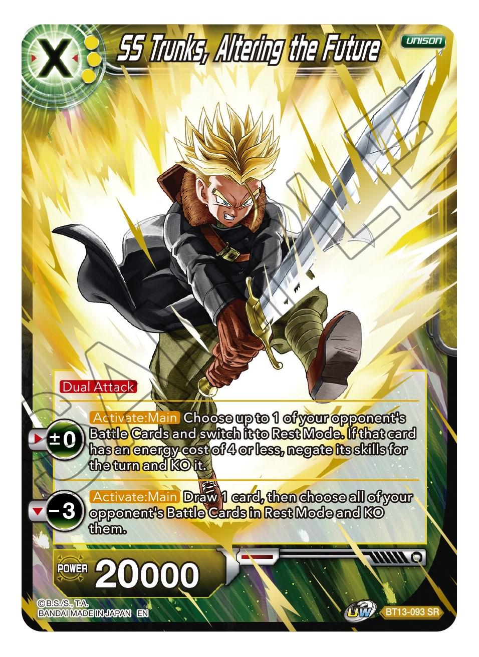 SS Trunks, Altering the Future BT13-093 Dragon Ball Super Supreme Rivalry