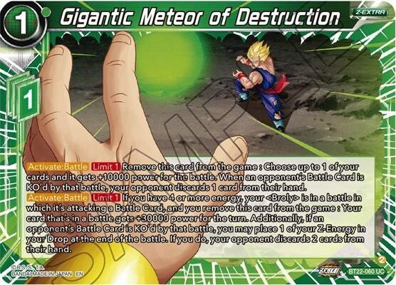 Gigantic Meteor of Destruction BT22-060 Dragon Ball Super Critical Blow