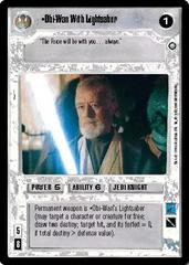 Obi-Wan With Lightsaber Star Wars CCG Enhanced Premiere Prices