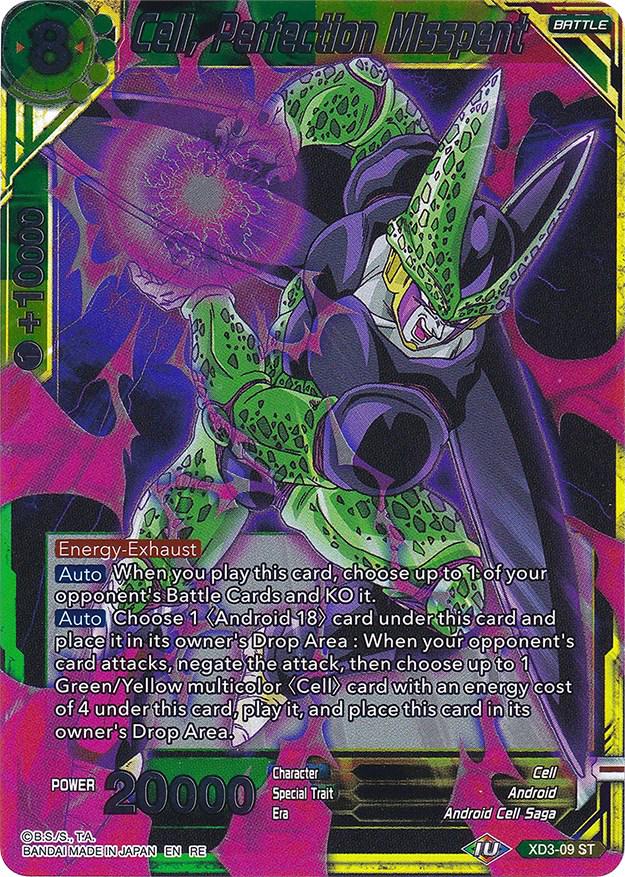 Cell, Perfection Misspent [Foil] XD3-09 Dragon Ball Super Expansion Set: Ultimate Deck 2022