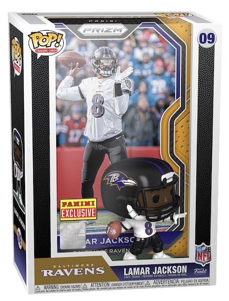 Lamar Jackson [Gold] #9 Funko POP Trading Cards