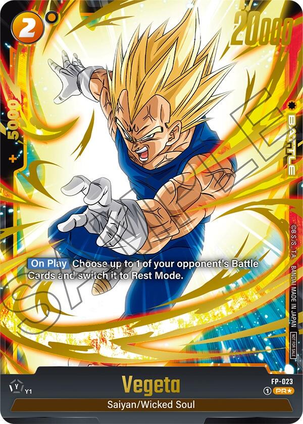 Vegeta FP-023 Dragon Ball Fusion World Judge Promo