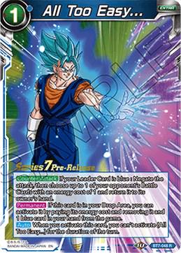 All Too Easy... BT7-048_PR Dragon Ball Super Series 7 Pre-Release Promos