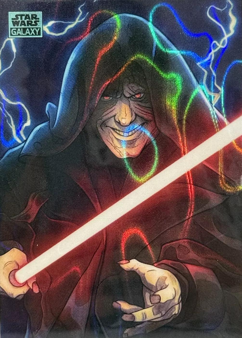 Darth Sidious [Aqua Lava Refractor] #AS-2 Star Wars 2024 Topps Chrome Galaxy Art of the Sith