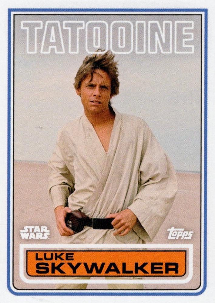 Luke Skywalker #136 Star Wars 2023 Topps Throwback Thursday