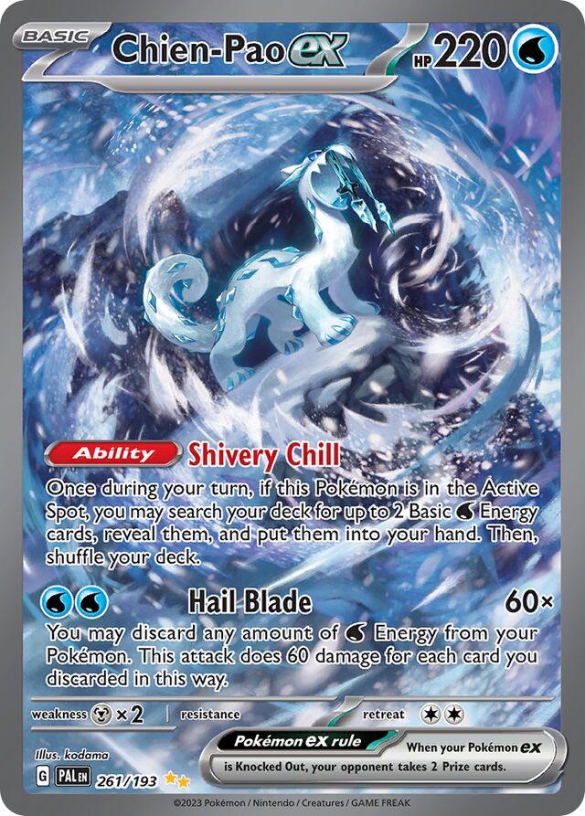 Chien-Pao ex #261 Pokemon Paldea Evolved