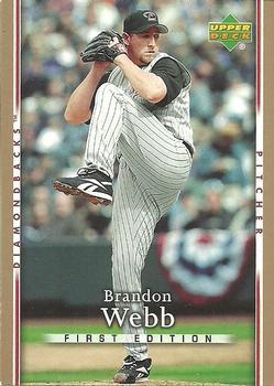 Brandon Webb #174 Prices | 2007 Upper Deck First Edition | Baseball Cards