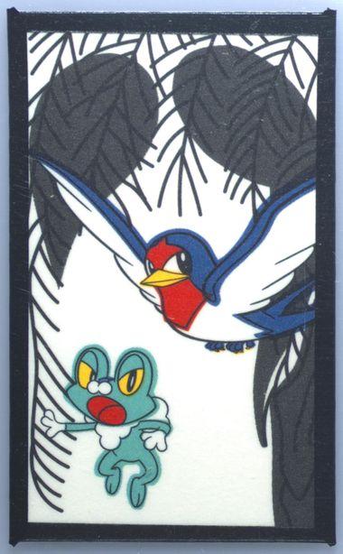 Froakie, Taillow (November) Pokemon Japanese Hanafuda