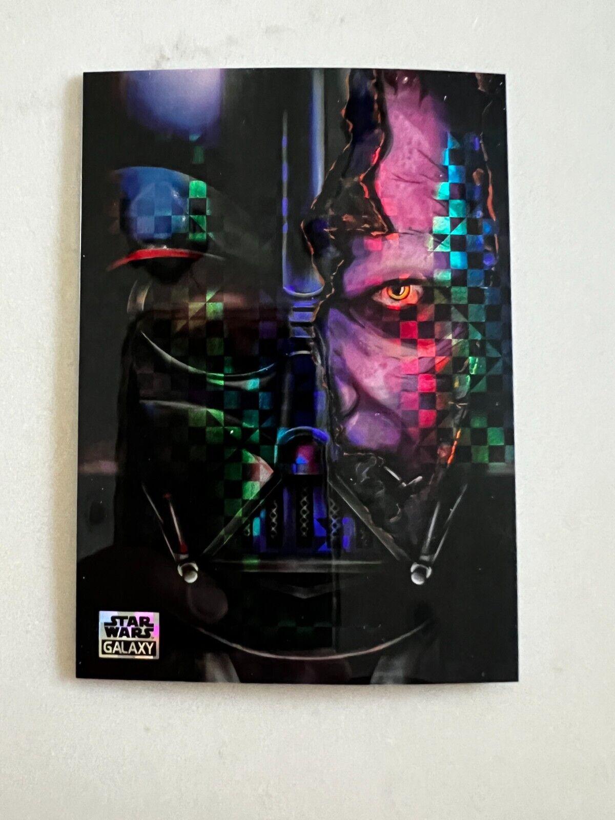 Darth Vader vs Obi-Wan Kenobi  [X-Fractor] #PD-12 Star Wars 2024 Topps Chrome Galaxy Power of the Darkside