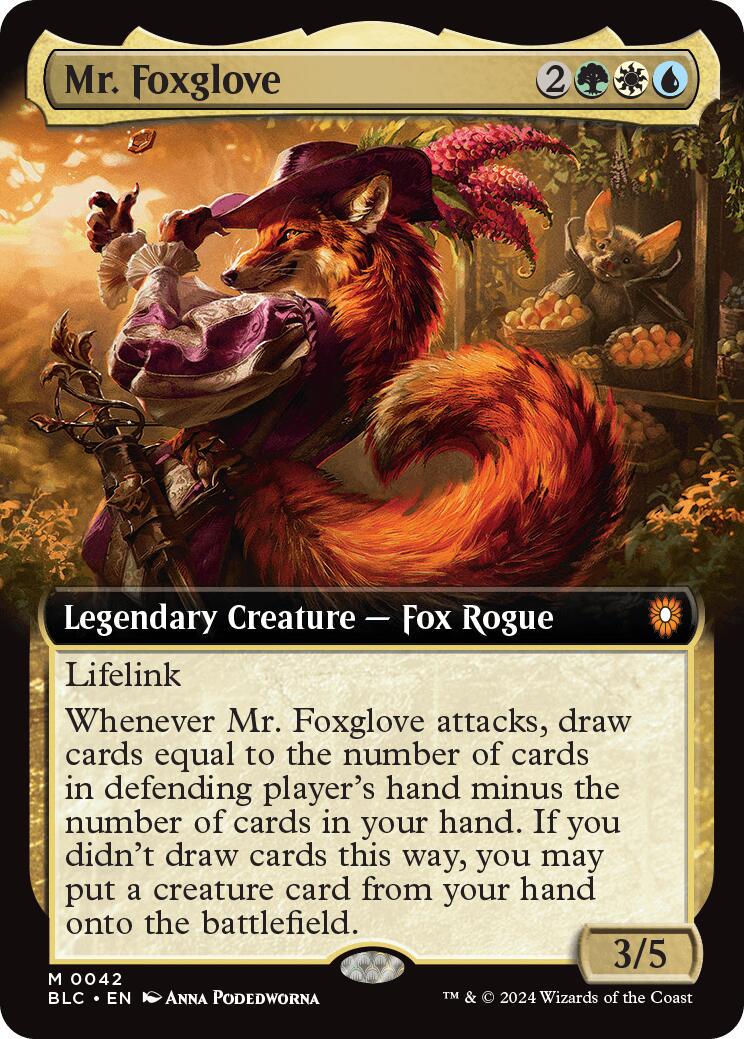 Mr. Foxglove #42 Magic Bloomburrow Commander