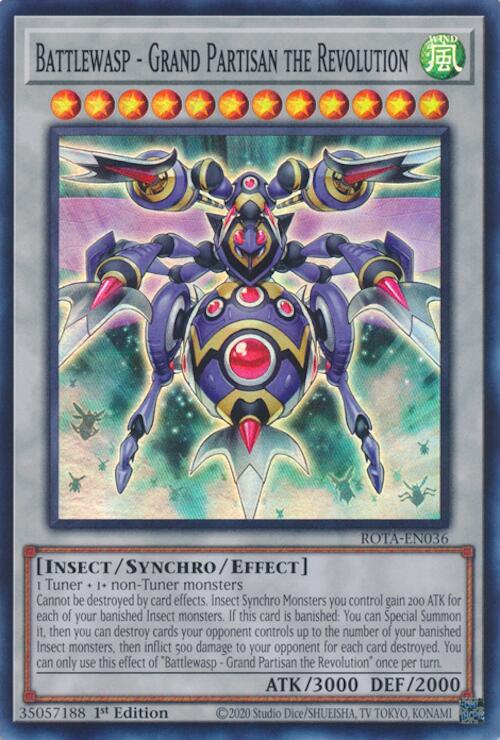 Battlewasp - Grand Partisan the Revolution ROTA-EN036 YuGiOh Rage of the Abyss