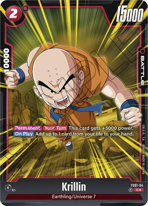 Krillin [Bonus Pack Alternate Art Holo] FS01-04 Dragon Ball Fusion World Starter Deck: Son Goku