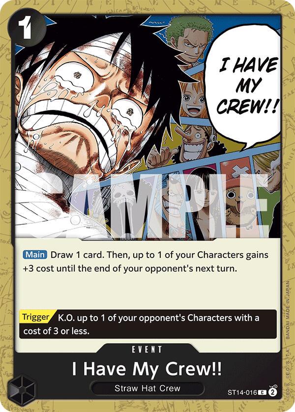 I Have My Crew ST14-016 One Piece Starter Deck 14: 3D2Y