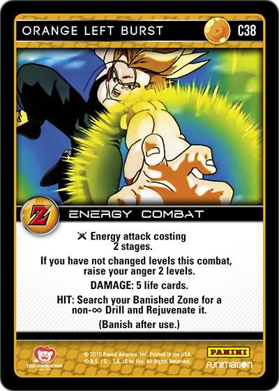 Orange Left Burst C38 Dragon Ball Z Awakening