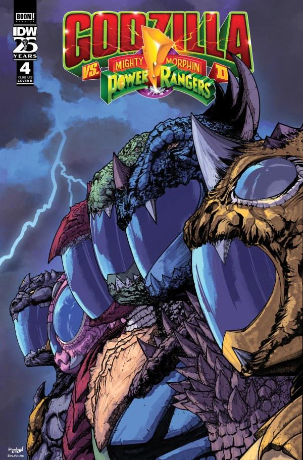 Godzilla vs. the Mighty Morphin Power Rangers II [Sanchez] #4 (2024) Comic Books Godzilla vs. the Mighty Morphin Power Rangers II