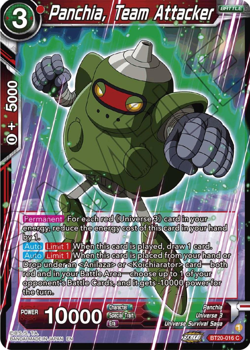 Panchia, Team Attacker BT20-016 Dragon Ball Super Power Absorbed