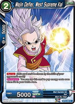 Majin Defier, West Supreme Kai BT3-039 Dragon Ball Super Cross Worlds