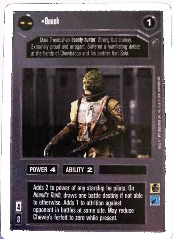 Bossk [Revised] Star Wars CCG Dagobah