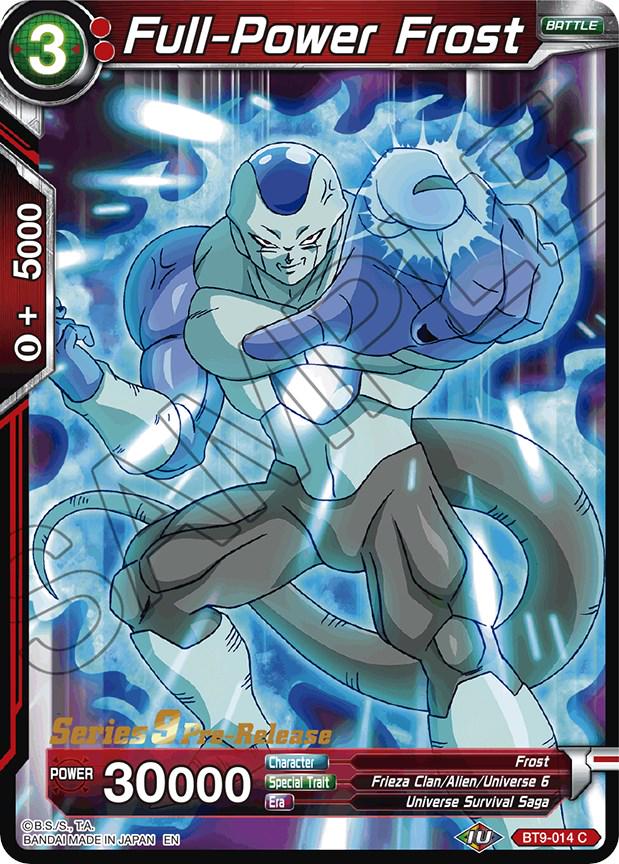 Full-Power Frost BT9-014 Dragon Ball Super Universal Onslaught: Pre-Release Promos