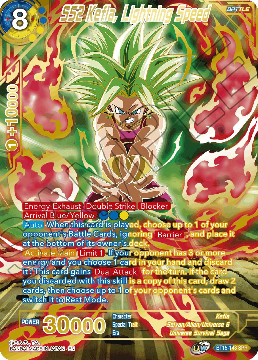 SS2 Kefla, Lightning Speed [SPR] BT15-148 Dragon Ball Super Saiyan Showdown