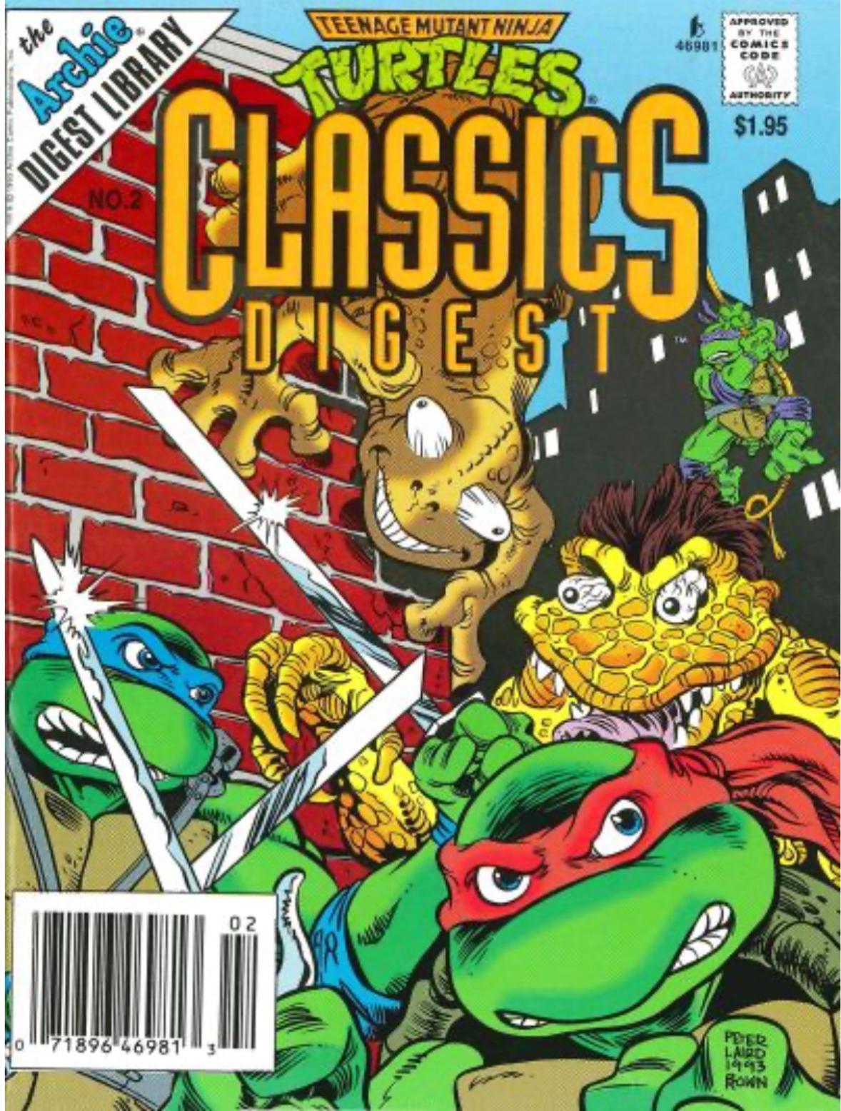 Teenage Mutant Ninja Turtles Classics Digest #2 (1993) Comic Books Teenage Mutant Ninja Turtles Classics