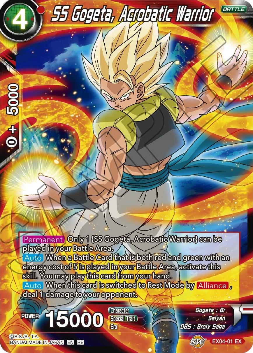 SS Gogeta, Acrobatic Warrior EX04-01 Dragon Ball Super Mythic Booster