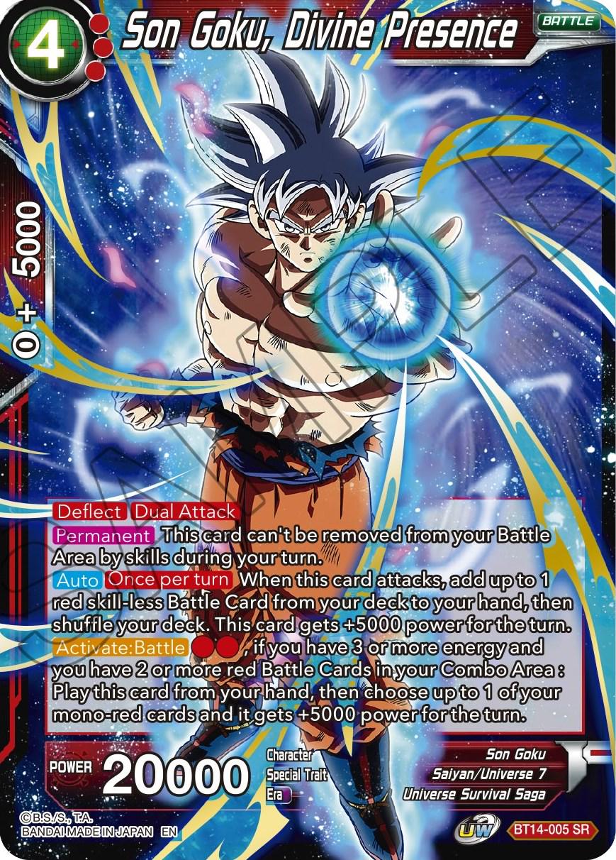 Son Goku, Divine Presence BT14-005 Dragon Ball Super Cross Spirits