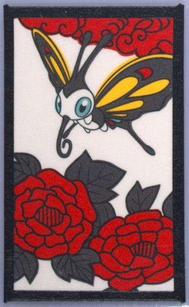 Beautifly (June) Pokemon Japanese Hanafuda