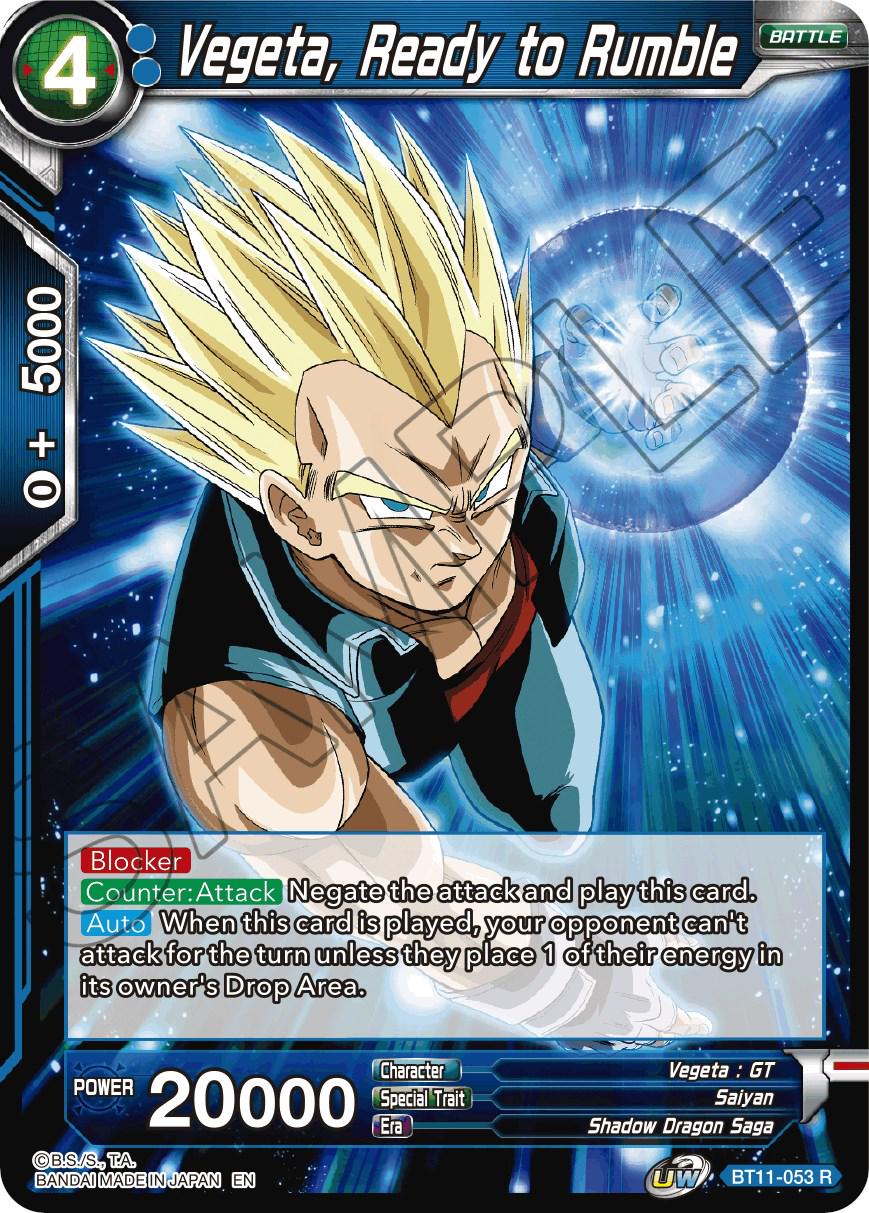 Vegeta, Ready to Rumble BT11-053 Dragon Ball Super Vermilion Bloodline