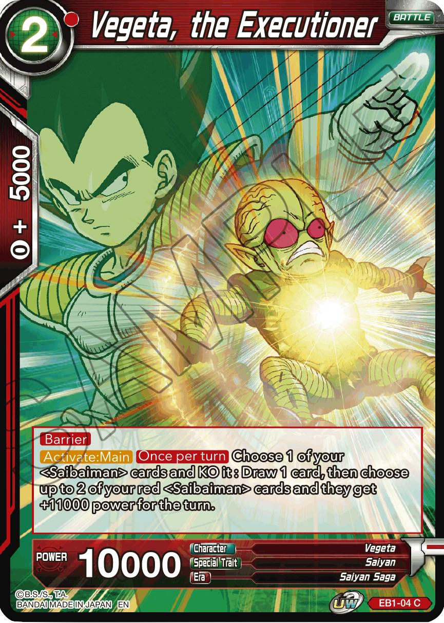 Vegeta, the Executioner EB1-04 Dragon Ball Super Battle Evolution Booster