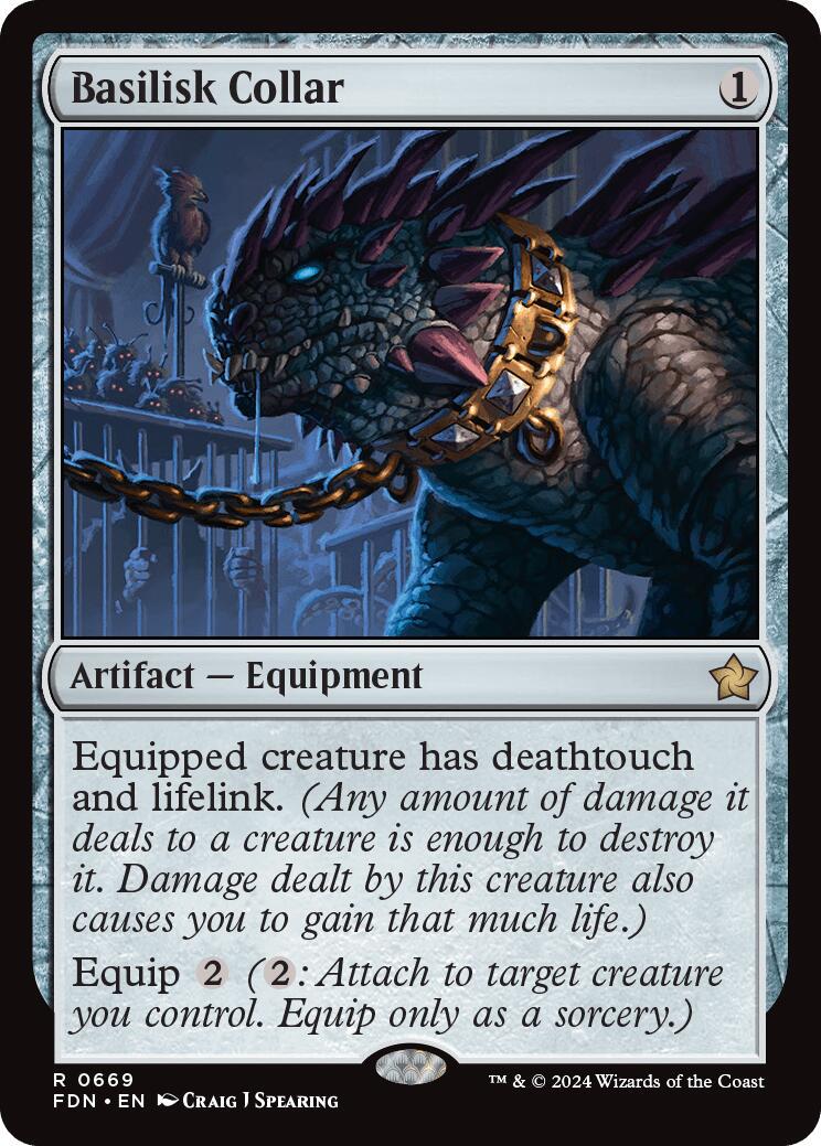 Magic: The Gathering - Basilisk Collar (Collare Del Basilisco) - Worldwake - Rara - 4