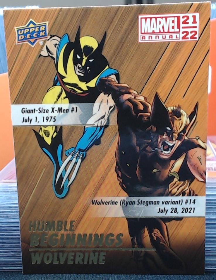 Wolverine #HB-10 Marvel 2021 Upper Deck Annual Humble Beginnings