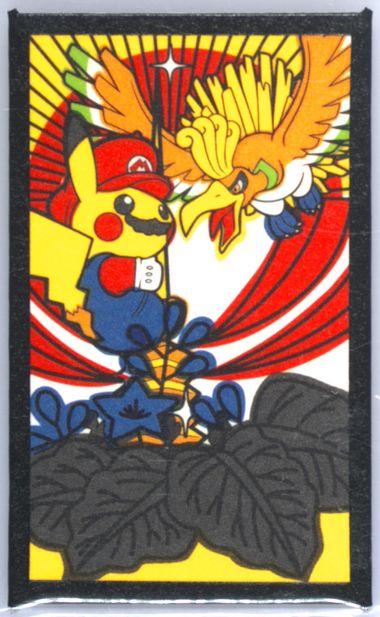 Ho-Oh, Mario Pikachu (December) Pokemon Japanese Hanafuda