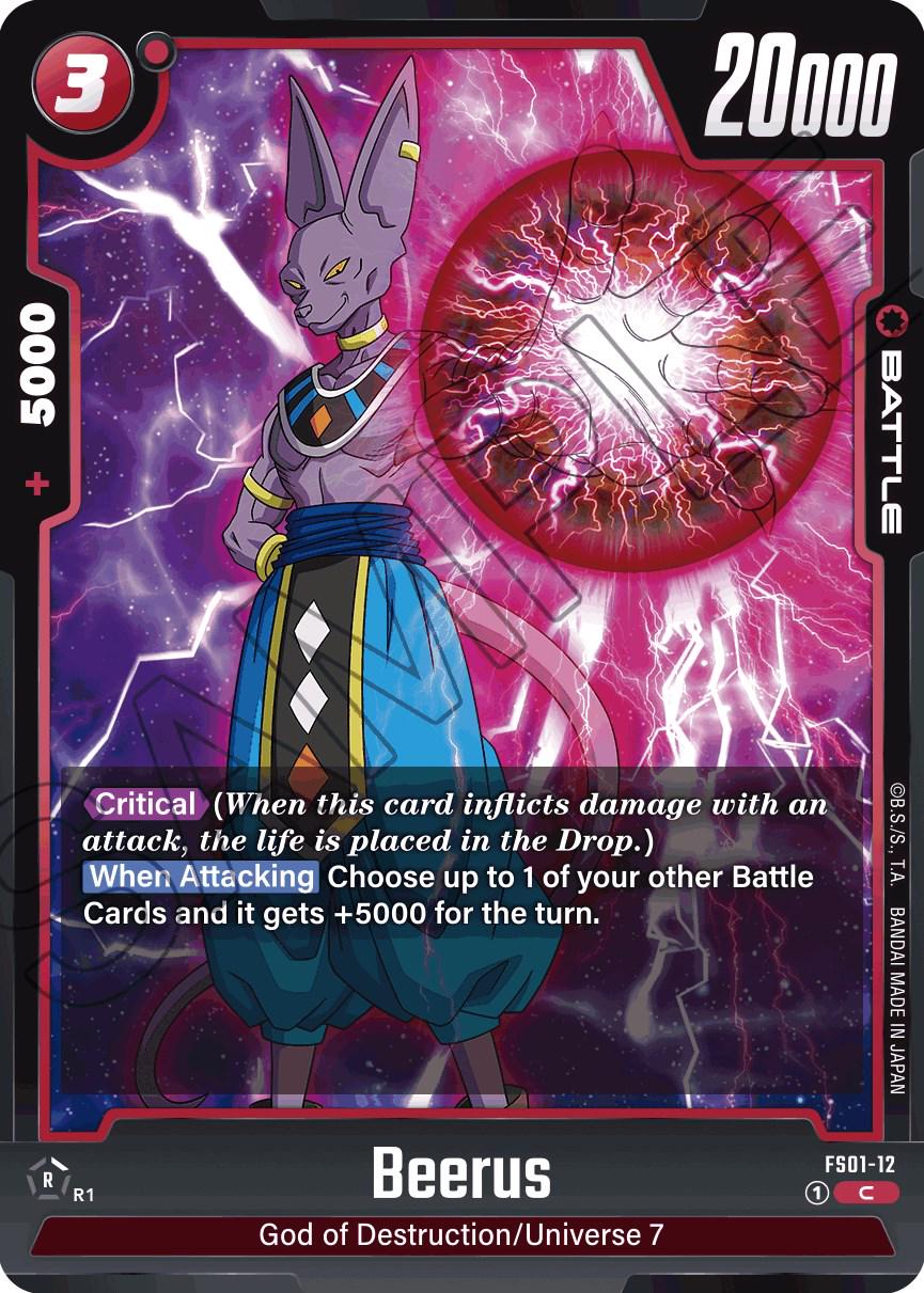 Beerus FS01-12 Dragon Ball Fusion World Starter Deck: Son Goku