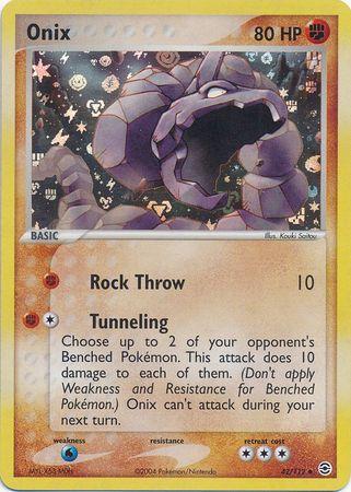 Onix [Reverse Holo] #42 Pokemon Fire Red & Leaf Green